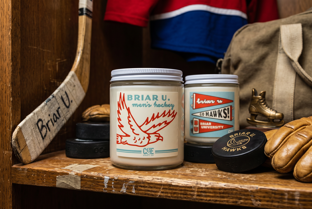 Briar U Men's Hockey Candle