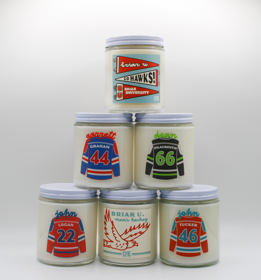 Briar U Men's Hockey Candle