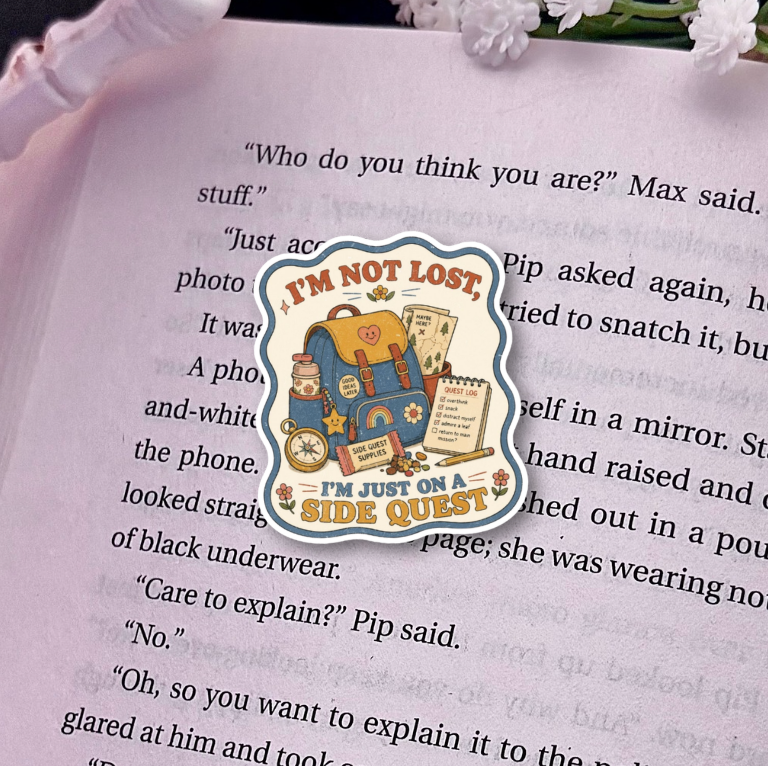 I'm Not Lost, I'm Just on a Side Quest Holographic Sticker