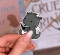 Dragon Reading a Book Laminated Sticker