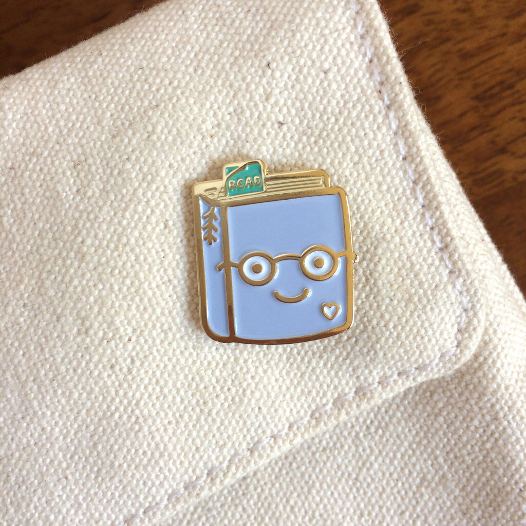 Book Lover Enamel Pin