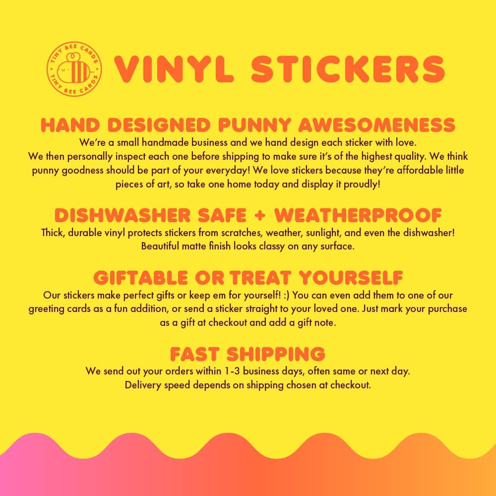 Book Person Vinyl Sticker