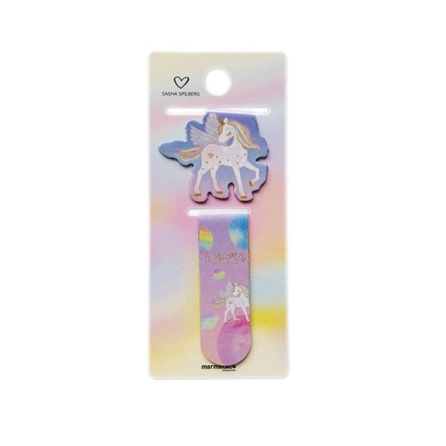Unicorn Magnetic Bookmarks Books Marker Of Page Student Stationery School Office Supply Bookmarks for Book Lovers Magnet Book Markers Magnet Page Marker Clips For Students Teacher Supplies